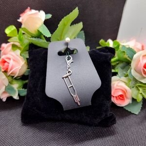 Medical Orthopedic Dr. Rx Crutch Lobster Claw Clasp Charm Pendant new